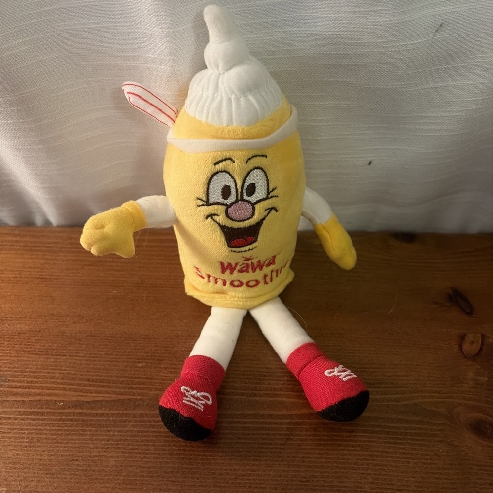 Wawa Smoothie Yellow Plush Bean Bag Advertisement